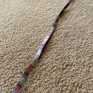 Multicolor leather belt